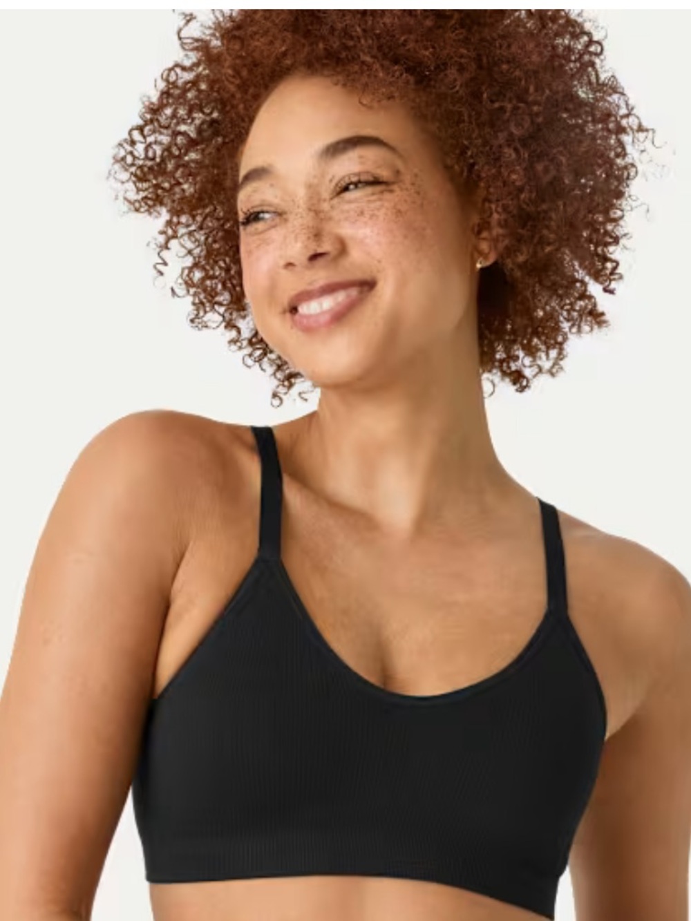Bombas Seamless Scoop Bralette Black M/L Wirefree Convertible Straps